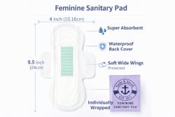 100 Bulk Yacht & Smith Individually Wrapped Sanitary Pad