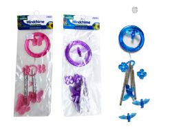 144 Bulk Windchime In Butterfly And Hummingbird Design