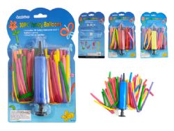 96 Bulk 30 Twisty Balloons, Air Pump Included 