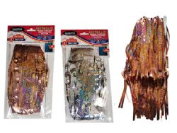 144 Bulk Metallic Foil Glitter Fringe Curtain 1MX2M Glittery Gold, Silver
