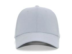 48 Bulk 6 Panel Strapback High Profile Cap Light Grey