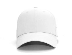 48 Bulk 6 Panel Strapback High Profile Cap White