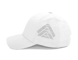 48 Bulk 6 Panel Strapback High Profile Cap White