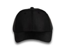 48 Bulk 6 Panel Strapback High Profile Cap Black