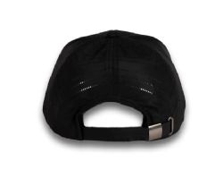 48 Bulk 6 Panel Strapback High Profile Cap Black