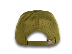 48 Bulk 6 Panel Strapback High Profile Cap Army Green and Black