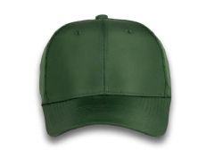 48 Bulk 6 Panel Strapback High Profile Cap Dark Green and Black