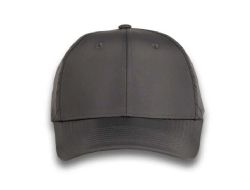 48 Bulk 6 Panel Strapback High Profile Cap Dark Grey and Black
