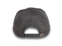 48 Bulk 6 Panel Strapback High Profile Cap Dark Grey and Black