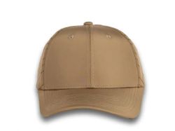 48 Bulk 6 Panel Strapback High Profile Cap Dark Khaki and Black