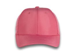 48 Bulk 6 Panel Strapback High Profile Cap Fuchsia and White