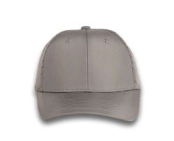 48 Bulk 6 Panel Strapback High Profile Cap Light Grey and Black
