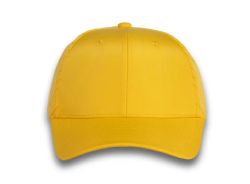 48 Bulk 6 Panel Strapback High Profile Cap Light Yellow and White