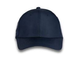 48 Bulk 6 Panel Strapback High Profile Cap Navy and Black