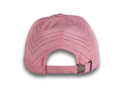 48 Bulk 6 Panel Strapback High Profile Cap Pink and White