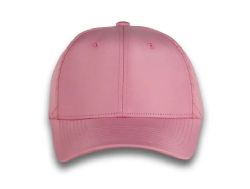 48 Bulk 6 Panel Strapback High Profile Cap Pink and White
