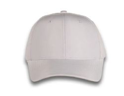 48 Bulk 6 Panel Strapback High Profile Cap White