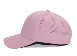 48 Bulk 6 Panel Snapback High Profile Hat Light Pink