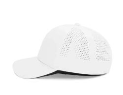 48 Bulk 6 Panel Snapback High Profile Hat White