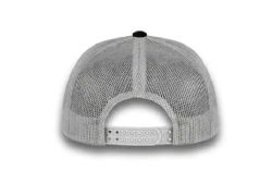 48 Bulk 6 Panel Snapback High Profile Trucker Hat Black and Grey