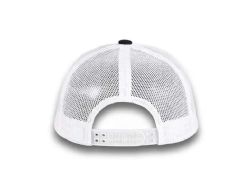 48 Bulk 6 Panel Snapback High Profile Trucker Hat Black and White