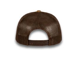 48 Bulk 6 Panel Snapback High Profile Trucker Hat Coffee and Brown