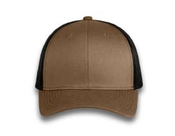 48 Bulk 6 Panel Snapback High Profile Trucker Hat Coffee and Black