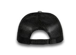 48 Bulk 6 Panel Snapback High Profile Trucker Hat Dark Grey and Black