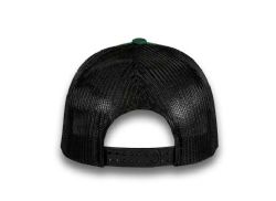 48 Bulk 6 Panel Snapback High Profile Trucker Hat Green and Black