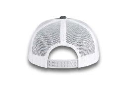 48 Bulk 6 Panel Snapback High Profile Trucker Hat M. Grey and White