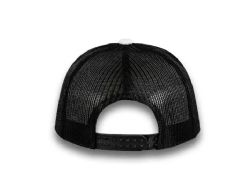 48 Bulk 6 Panel Snapback High Profile Trucker Hat White and Black