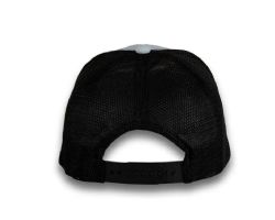 48 Bulk 6 Panel Snapback High Profile Trucker Hat Light Blue and Black