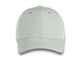 48 Bulk 6 Panel Snapback High Profile Trucker Hat Light Green and White