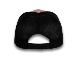 48 Bulk 6 Panel Snapback High Profile Trucker Hat Light Pink and Black