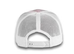 48 Bulk 6 Panel Snapback High Profile Trucker Hat Light Purple and White