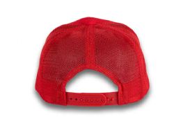 48 Bulk 6 Panel Snapback High Profile Trucker Hat Red and Red