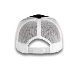 48 Bulk 6 Panel Snapback High Profile Trucker Hat White and Black