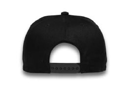 48 Bulk 6 Panel Snapback High Profile Hat Black