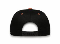 48 Bulk 6 Panel Snapback High Profile Hat Black and Khaki