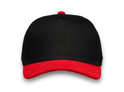 48 Bulk 6 Panel Snapback High Profile Hat Black and Wine