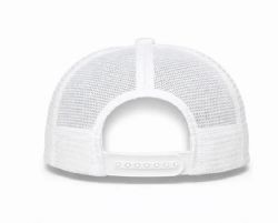 48 Bulk 5 Panel Snapback High Profile Trucker Hat White