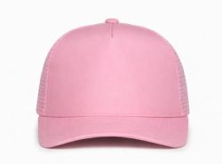 48 Bulk 5 Panel Snapback High Profile Trucker Hat Pink