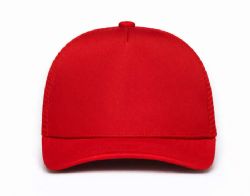 48 Bulk 5 Panel Snapback High Profile Trucker Hat Red