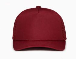 48 Bulk 5 Panel Snapback High Profile Trucker Hat Wine