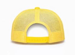 48 Bulk 5 Panel Snapback High Profile Trucker Hat Light Yellow