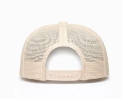 48 Bulk 5 Panel Snapback High Profile Trucker Hat Beige