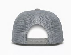 48 Bulk 5 Panel Snapback High Profile Trucker Hat Light Grey