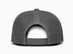 48 Bulk 5 Panel Snapback High Profile Trucker Hat Dark Grey