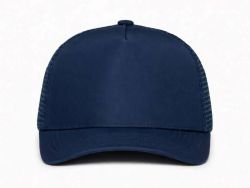48 Bulk 5 Panel Snapback High Profile Trucker Hat Navy