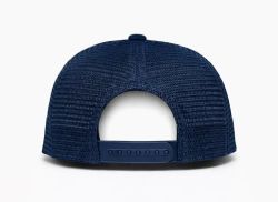 48 Bulk 5 Panel Snapback High Profile Trucker Hat Navy